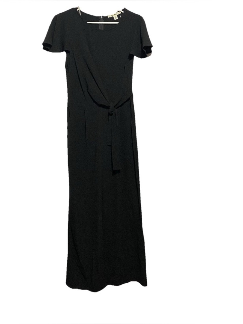 NWT New Women’s Mi Ami Black Jumpsuit Tie Waist Wide Leg Size Small